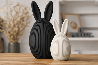 Duo de Ovos de Páscoa Japandi Decorativos
