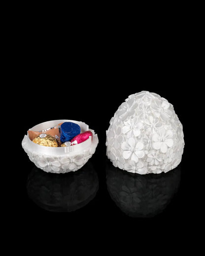 Daisy Bloom – Container Decorativo em Formato de Ovo Floral