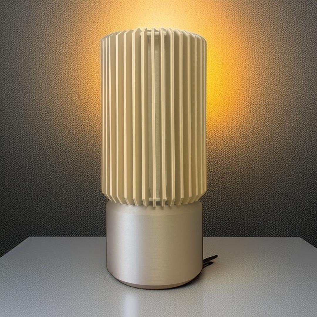 Luminária de Mesa Ripada